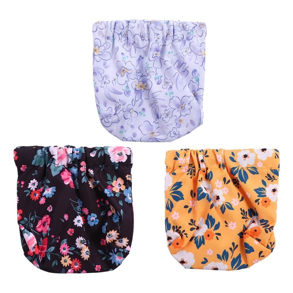 6736 Printing Coin Purse 3PCS Cute Pattern Mini Leaf Spring Bag